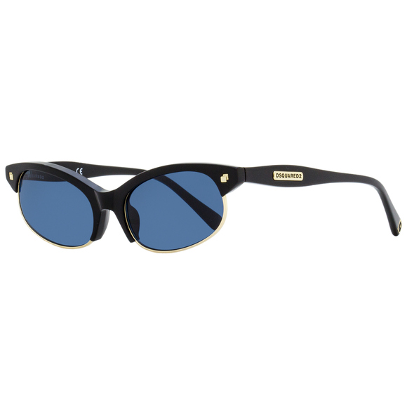 Dsquared2 Freddy Sunglasses DQ0368 01V Black/Gold 51mm - Picture 1 of 2